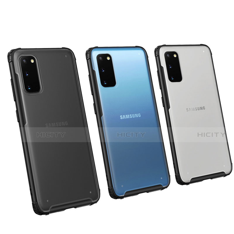 Samsung Galaxy S20用極薄ソフトケース シリコンケース 耐衝撃 全面保護 クリア透明 H02 サムスン 