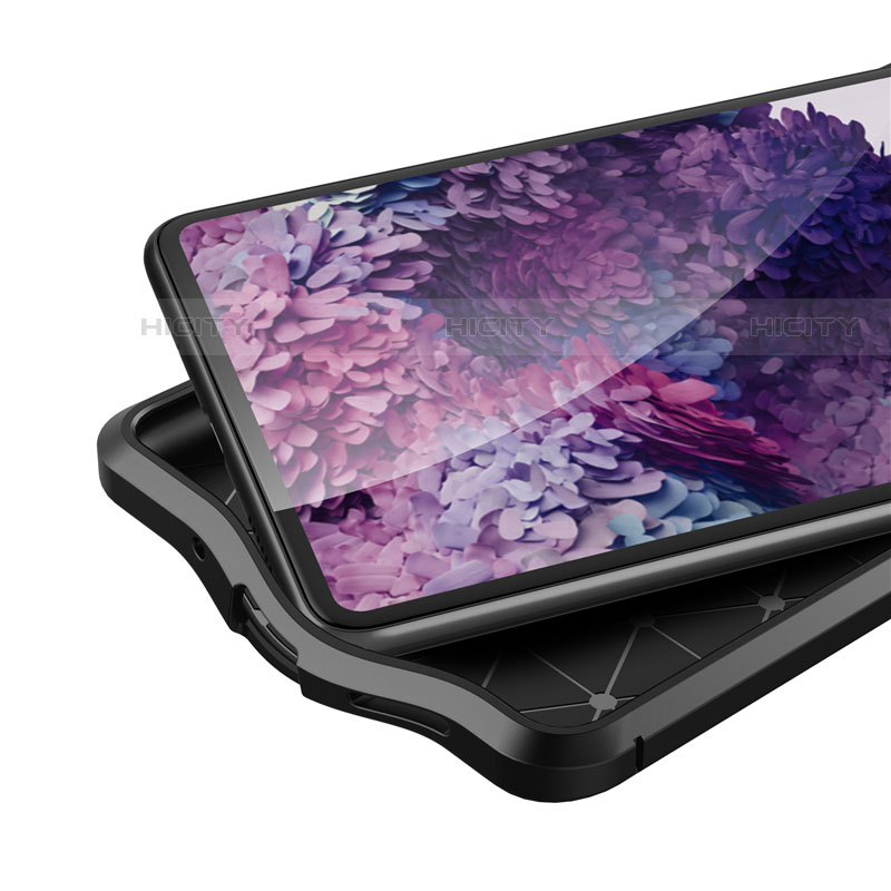 Samsung Galaxy S20 FE (2022) 5G用シリコンケース ソフトタッチラバー レザー柄 カバー サムスン 