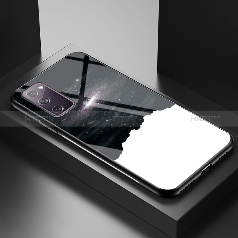 Samsung Galaxy S20 FE 4G用ハイブリットバンパーケース プラスチック パターン 鏡面 カバー LS1 サムスン 