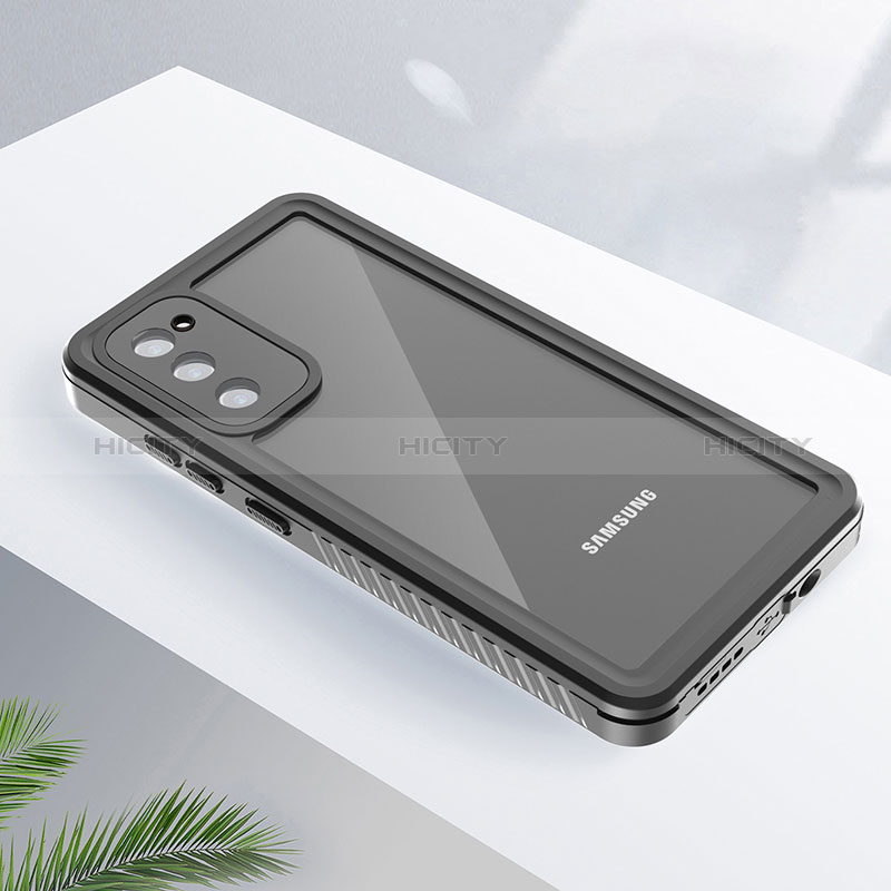 Samsung Galaxy S20 FE 5G用完全防水ケース ハイブリットバンパーカバー 高級感 手触り良い 360度 W02 サムスン ブラック