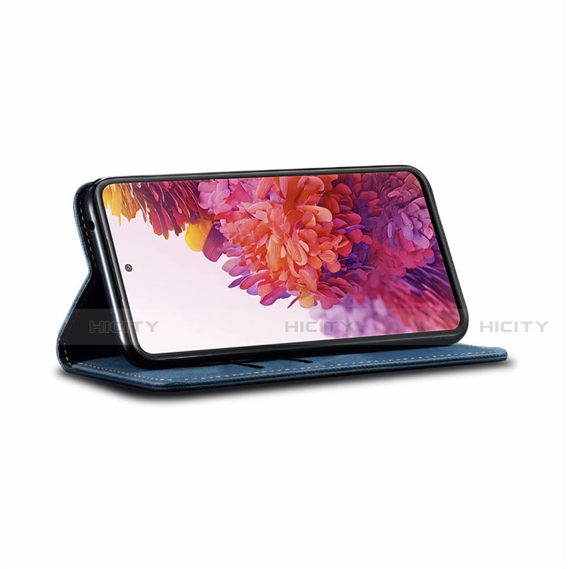 Samsung Galaxy S20 FE 5G用手帳型 布 スタンド サムスン 