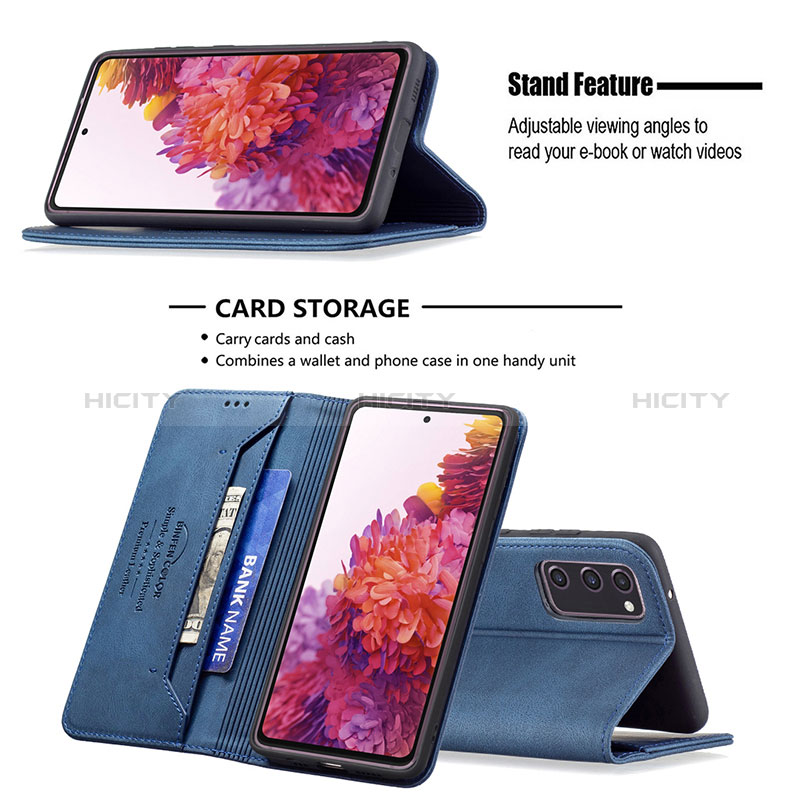 Samsung Galaxy S20 FE 5G用手帳型 レザーケース スタンド カバー B15F サムスン 