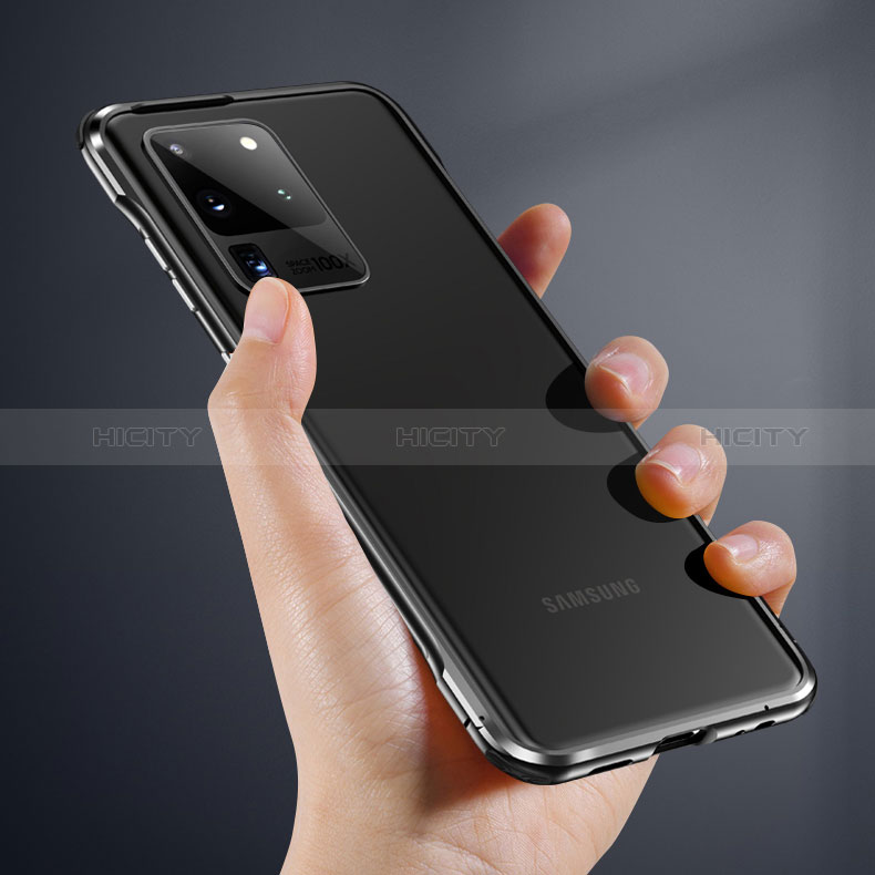 Samsung Galaxy S20 Plus用ケース 高級感 手触り良い アルミメタル 製の金属製 360度 フルカバーバンパー 鏡面 カバー LK3 サムスン 