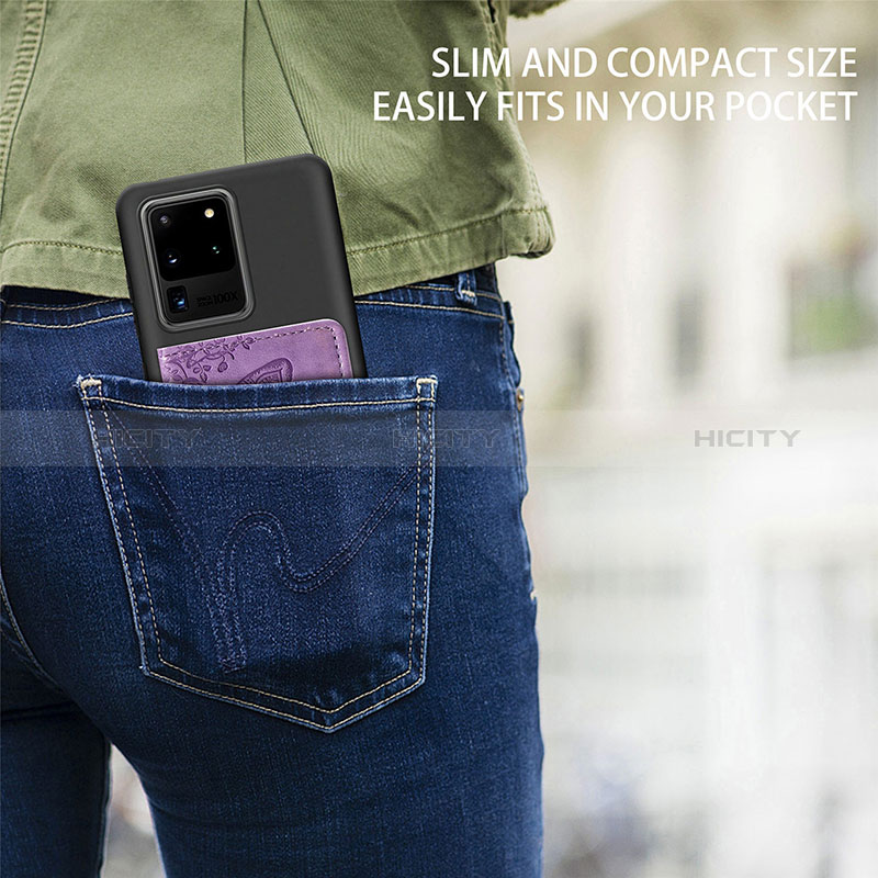 Samsung Galaxy S20 Ultra用極薄ソフトケース シリコンケース 耐衝撃 全面保護 マグネット式 バンパー S11D サムスン 