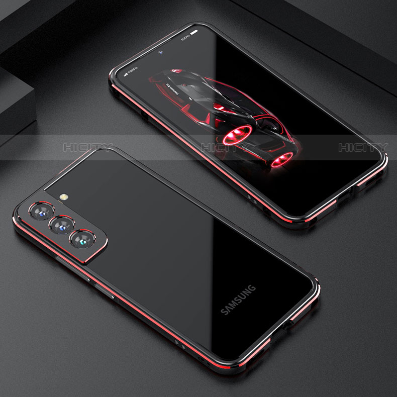Samsung Galaxy S21 FE 5G用ケース 高級感 手触り良い アルミメタル 製の金属製 バンパー カバー A02 サムスン 