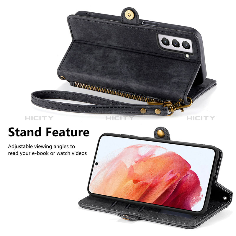 Samsung Galaxy S21 FE 5G用手帳型 レザーケース スタンド カバー S18D サムスン 