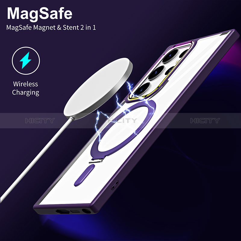 Samsung Galaxy S21 Ultra 5G用極薄ソフトケース シリコンケース 耐衝撃 全面保護 クリア透明 カバー Mag-Safe 磁気 Magnetic SD1 サムスン 