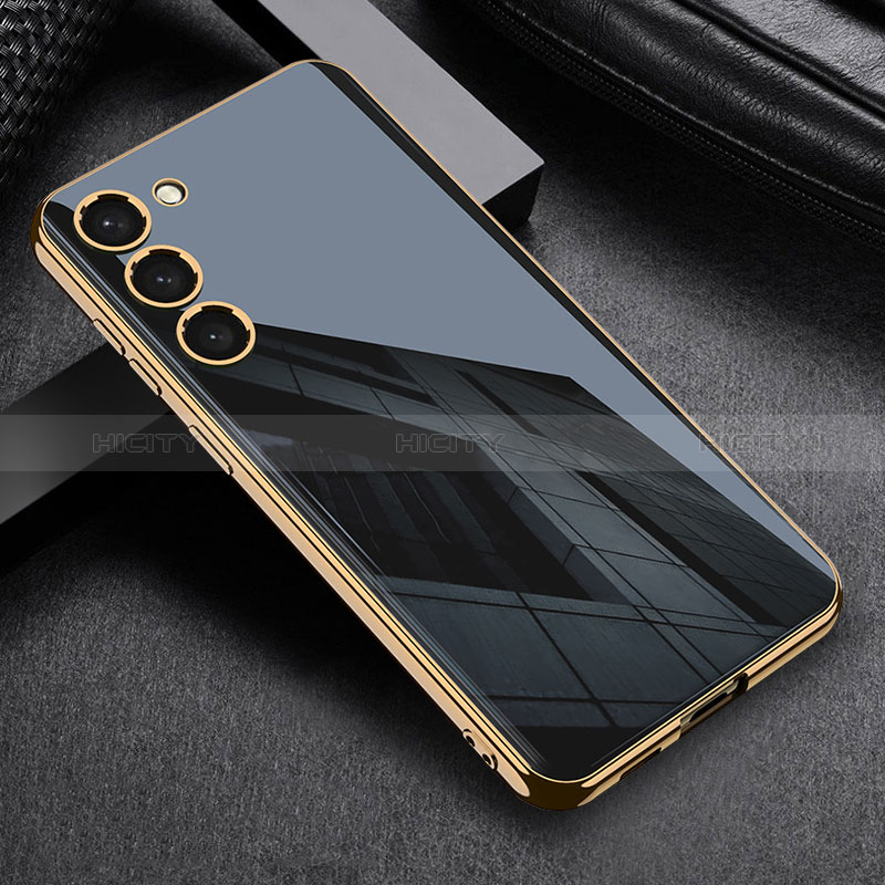 Samsung Galaxy S22 5G用極薄ソフトケース シリコンケース 耐衝撃 全面保護 AC1 サムスン ブラック