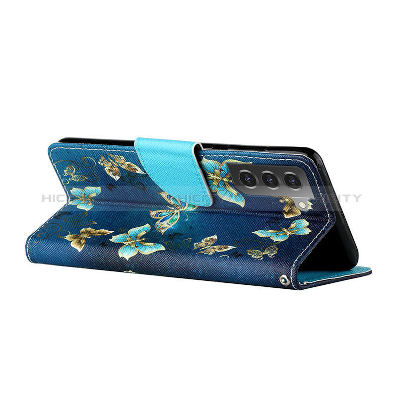 Samsung Galaxy S22 5G用手帳型 レザーケース スタンド パターン カバー H01X サムスン 