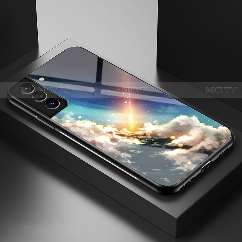 Samsung Galaxy S22 5G用ハイブリットバンパーケース プラスチック 星空 鏡面 カバー S01 サムスン 