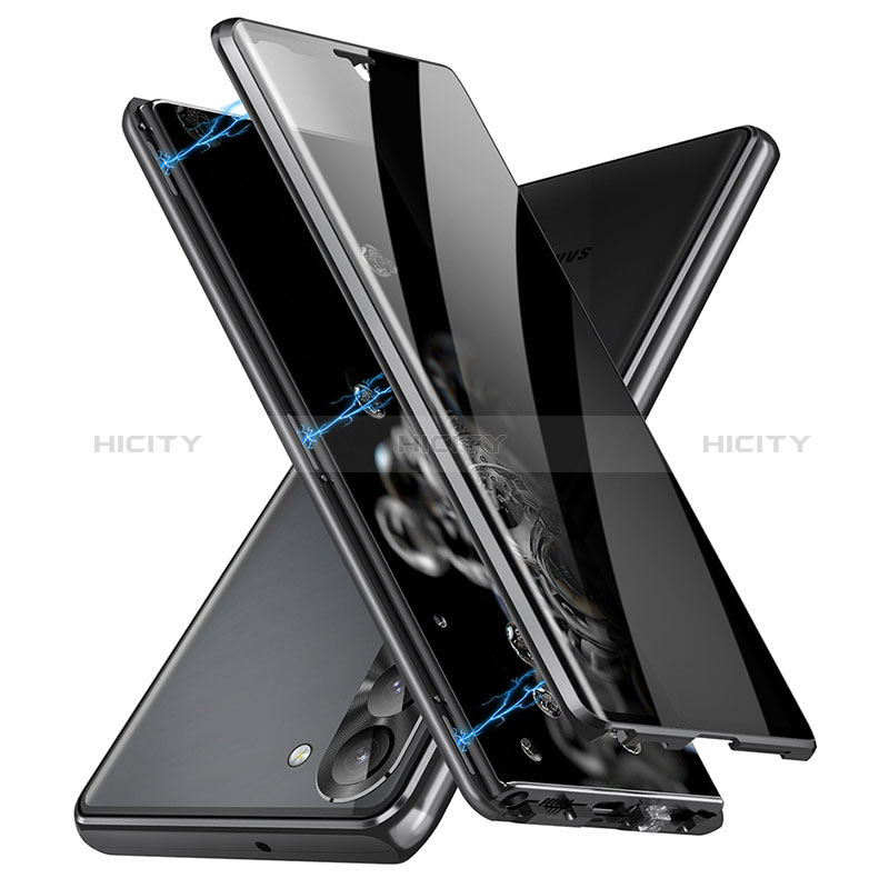 Samsung Galaxy S22 5G用ケース 高級感 手触り良い アルミメタル 製の金属製 360度 フルカバーバンパー 鏡面 カバー LK2 サムスン 
