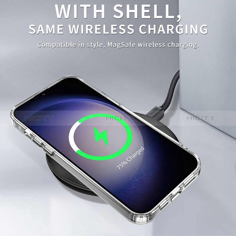 Samsung Galaxy S22 5G用ハイブリットバンパーケース クリア透明 プラスチック カバー AC1 サムスン 