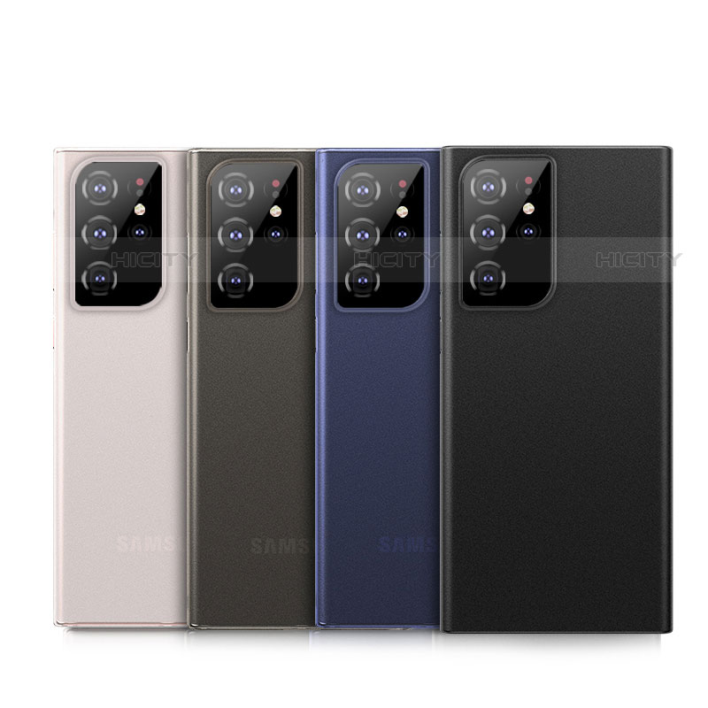 Samsung Galaxy S22 Ultra 5G用極薄ケース クリア透明 プラスチック 質感もマットU03 サムスン 