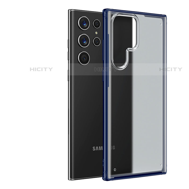 Samsung Galaxy S22 Ultra 5G用極薄ケース クリア透明 プラスチック 質感もマットU04 サムスン 