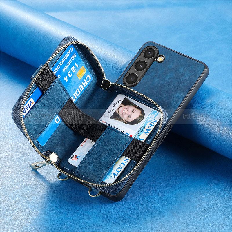 Samsung Galaxy S23 5G用シリコンケース ソフトタッチラバー レザー柄 カバー SD3 サムスン 