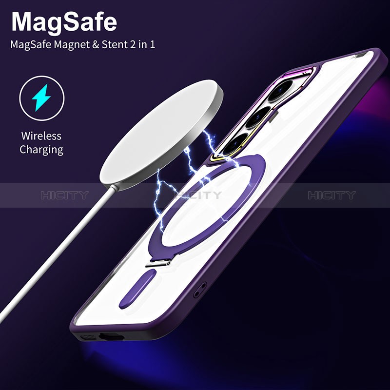 Samsung Galaxy S23 Plus 5G用極薄ソフトケース シリコンケース 耐衝撃 全面保護 クリア透明 カバー Mag-Safe 磁気 Magnetic SD1 サムスン 