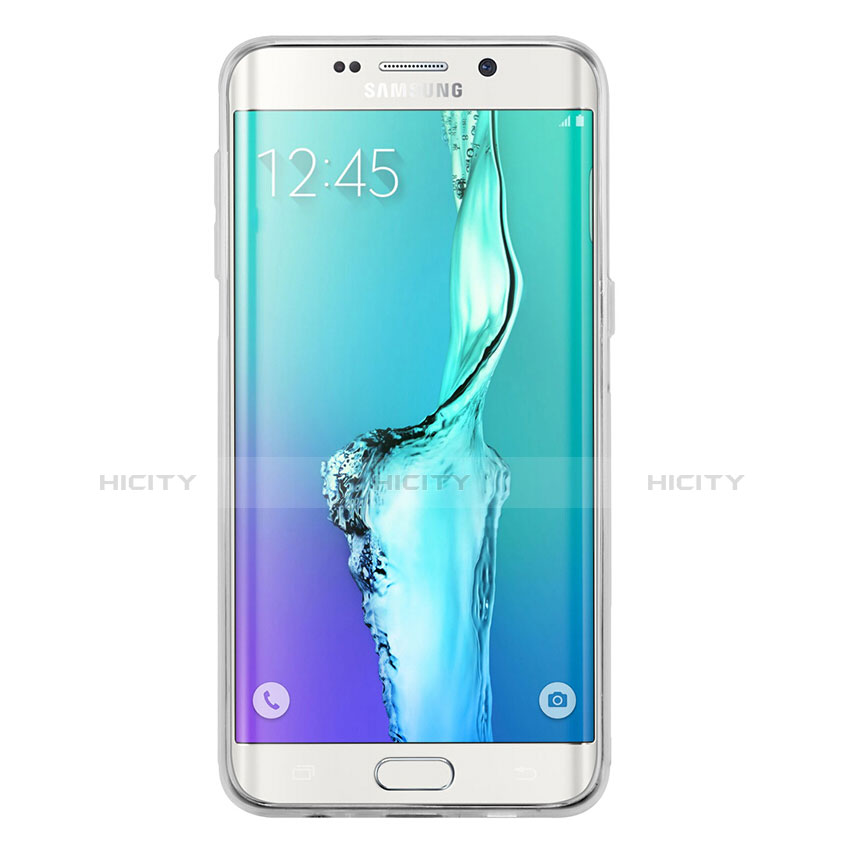 Samsung Galaxy S6 Edge+ Plus SM-G928F用極薄ソフトケース シリコンケース 耐衝撃 全面保護 クリア透明 T04 サムスン クリア