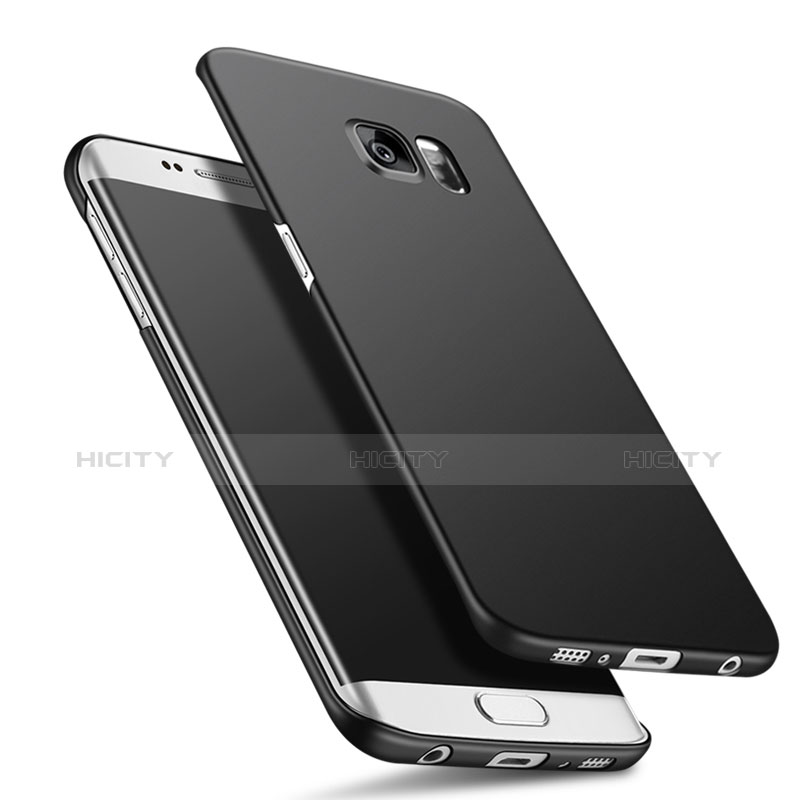 Samsung Galaxy S6 Edge SM-G925用ハードケース プラスチック 質感もマット M01 サムスン ブラック