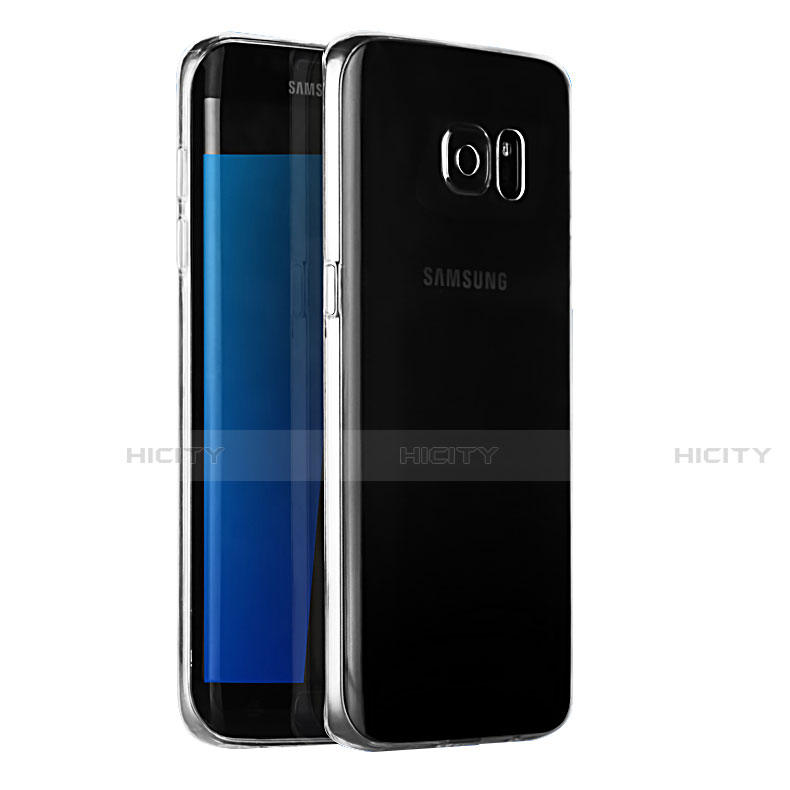 Samsung Galaxy S7 Edge G935F用極薄ソフトケース シリコンケース 耐衝撃 全面保護 クリア透明 T03 サムスン クリア