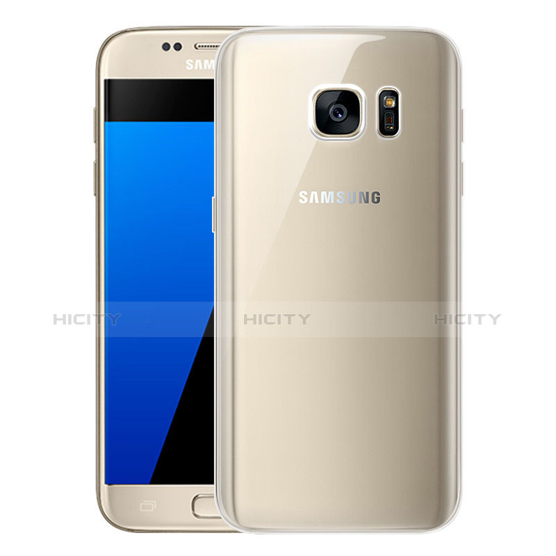 Samsung Galaxy S7 G930F G930FD用極薄ソフトケース シリコンケース 耐衝撃 全面保護 クリア透明 H01 サムスン クリア