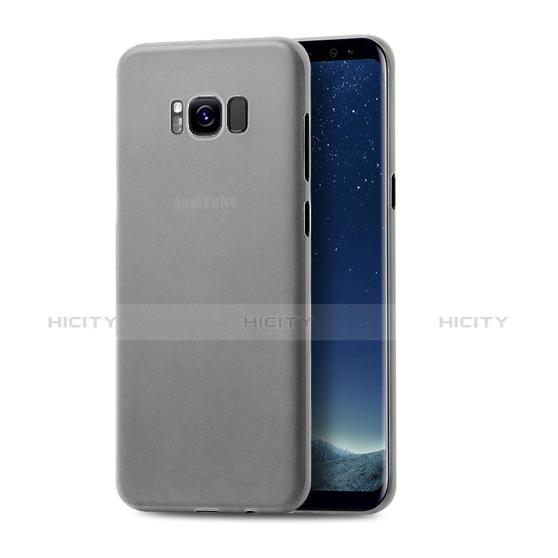 Samsung Galaxy S8用ハードケース プラスチック 質感もマット S01 サムスン グレー