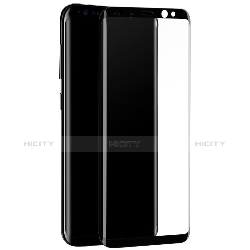 Samsung Galaxy S8用強化ガラス フル液晶保護フィルム F10 サムスン ブラック