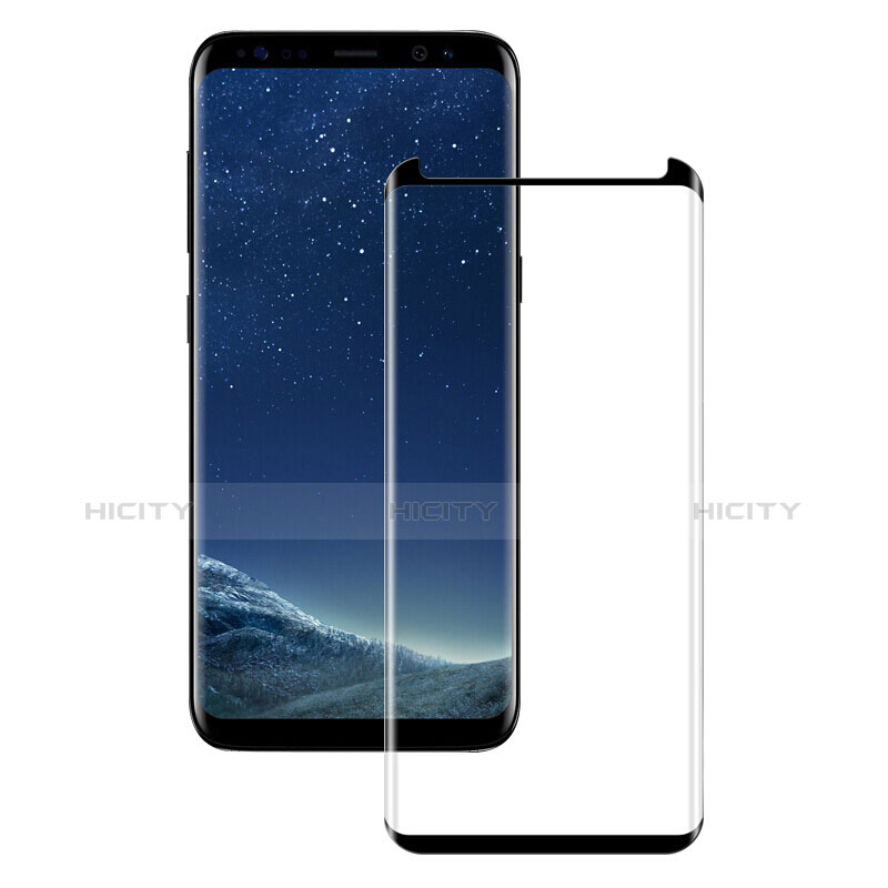 Samsung Galaxy S8用強化ガラス フル液晶保護フィルム F11 サムスン ブラック