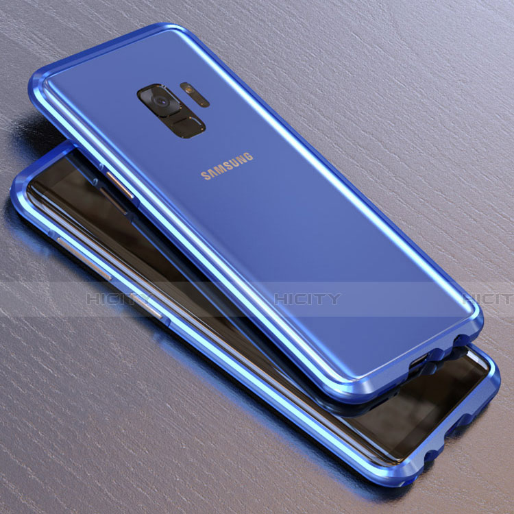 Samsung Galaxy S9用ケース 高級感 手触り良い アルミメタル 製の金属製 360度 フルカバーバンパー 鏡面 カバー M01 サムスン 