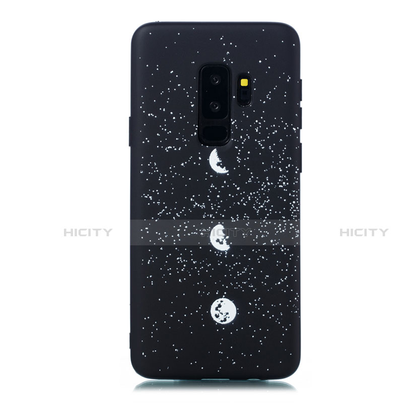 Samsung Galaxy S9 Plus用シリコンケース ソフトタッチラバー バタフライ 星空 カバー サムスン マルチカラー