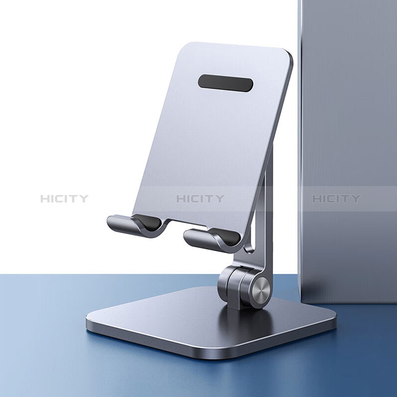 Samsung Galaxy Tab S7 Plus 5G 12.4 SM-T976用スタンドタイプのタブレット ホルダー ユニバーサル N05 サムスン ダークグレー