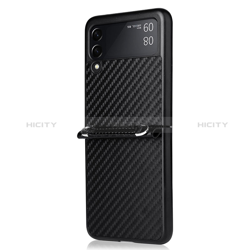 Samsung Galaxy Z Flip3 5G用シリコンケース ソフトタッチラバー ツイル カバー S01 サムスン 