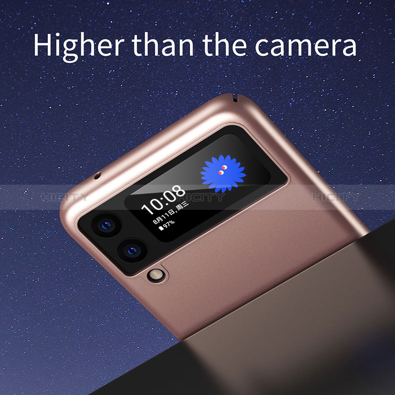 Samsung Galaxy Z Flip3 5G用ハードケース プラスチック 質感もマット カバー L09 サムスン 