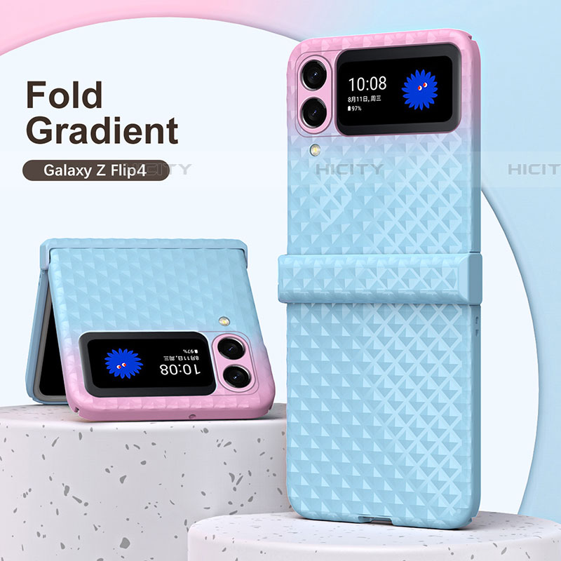 Samsung Galaxy Z Flip4 5G用ハードケース プラスチック 質感もマット カバー T03 サムスン 