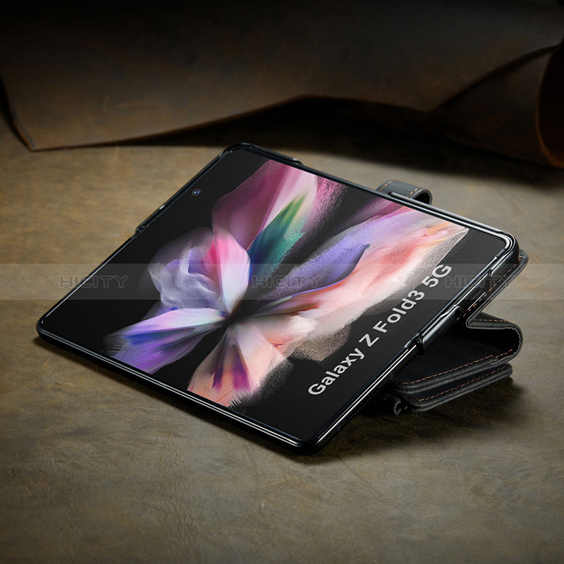 Samsung Galaxy Z Fold3 5G用手帳型 レザーケース スタンド カバー C06S サムスン 