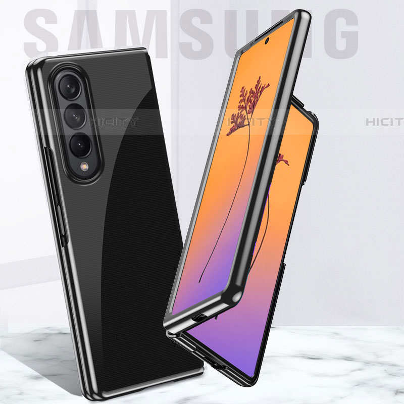 Samsung Galaxy Z Fold4 5G用ハードカバー クリスタル クリア透明 H01 サムスン 