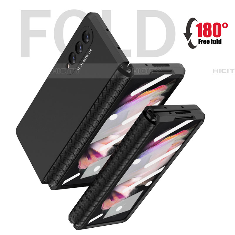 Samsung Galaxy Z Fold4 5G用ハードケース プラスチック 質感もマット カバー R02 サムスン 