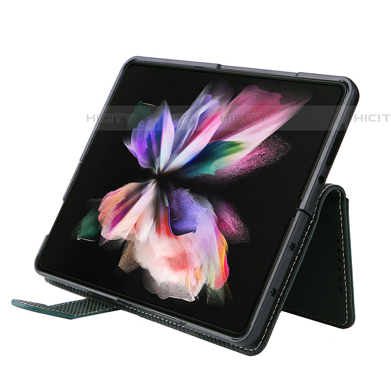 Samsung Galaxy Z Fold4 5G用手帳型 レザーケース スタンド カバー L15Z サムスン 