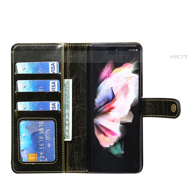 Samsung Galaxy Z Fold4 5G用手帳型 レザーケース スタンド カバー JD1 サムスン 
