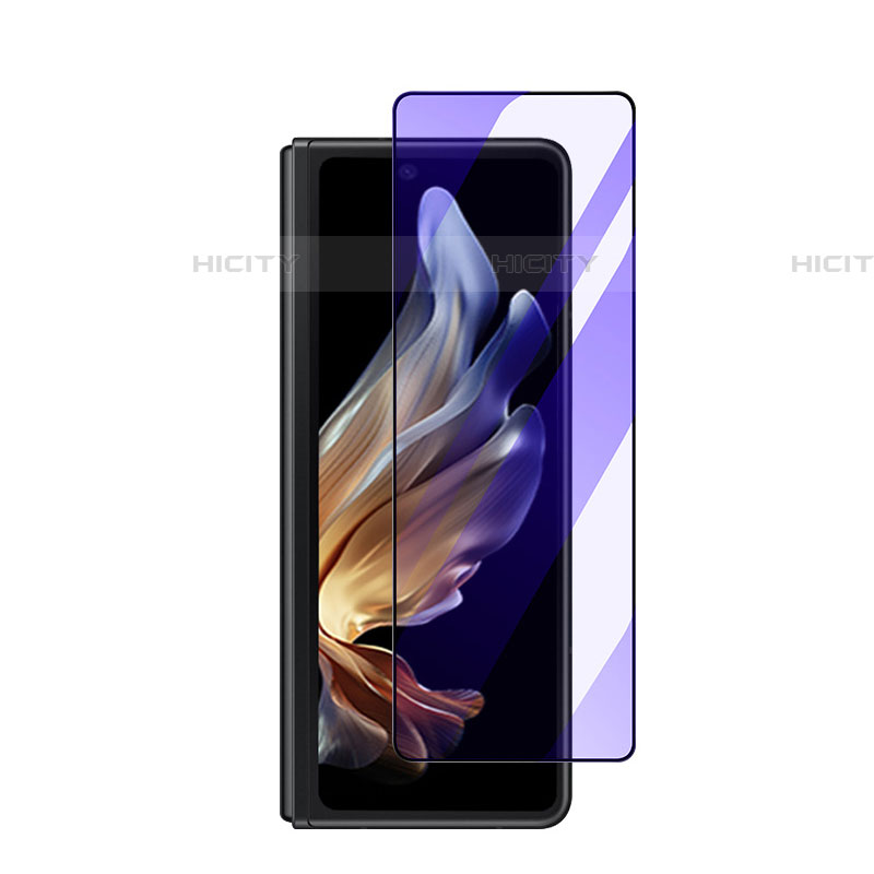 Samsung Galaxy Z Fold4 5G用強化ガラス フル液晶保護フィルム アンチグレア ブルーライト F02 サムスン ブラック