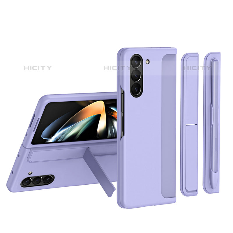 Samsung Galaxy Z Fold5 5G用ハードケース プラスチック 質感もマット 前面と背面 360度 フルカバー QH1 サムスン 