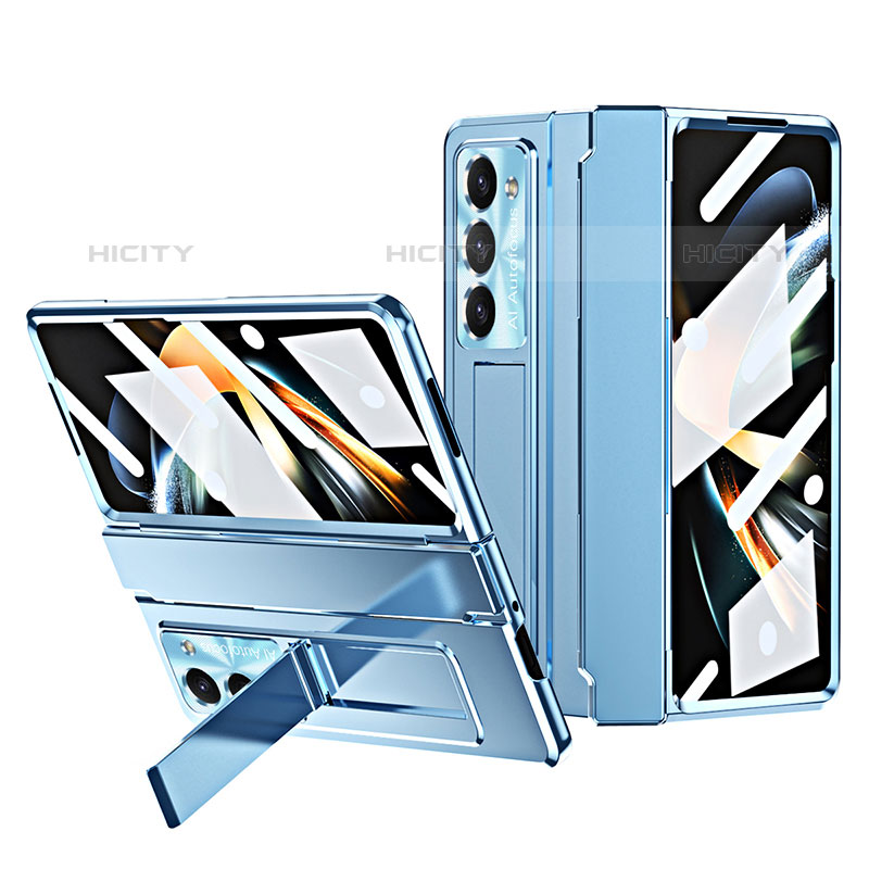 Samsung Galaxy Z Fold5 5G用ハードケース プラスチック 質感もマット カバー スタンド ZL7 サムスン 