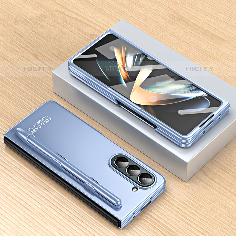 Samsung Galaxy Z Fold5 5G用ハードケース プラスチック 質感もマット 前面と背面 360度 フルカバー ZL2 サムスン 