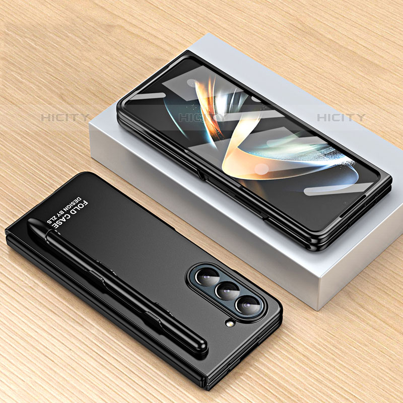 Samsung Galaxy Z Fold5 5G用ハードケース プラスチック 質感もマット 前面と背面 360度 フルカバー ZL2 サムスン 