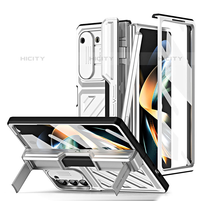 Samsung Galaxy Z Fold5 5G用ハードケース プラスチック 質感もマット 前面と背面 360度 フルカバー ZL5 サムスン 