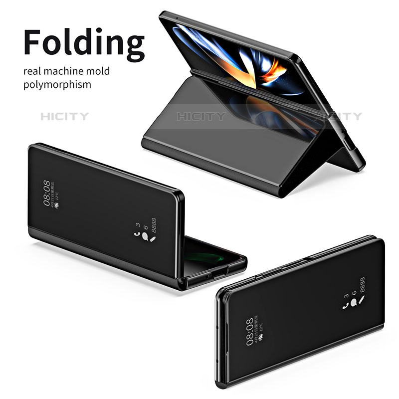 Samsung Galaxy Z Fold5 5G用手帳型 レザーケース スタンド 鏡面 カバー ZL1 サムスン 