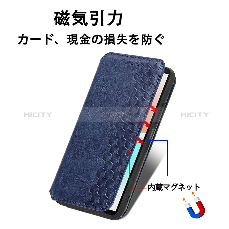 Sharp Aquos R8s用手帳型 レザーケース スタンド カバー S09D Sharp 