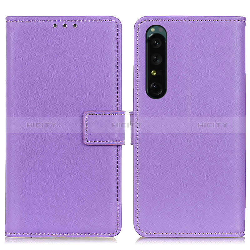 Sony Xperia 1 V用手帳型 レザーケース スタンド カバー A08D ソニー 