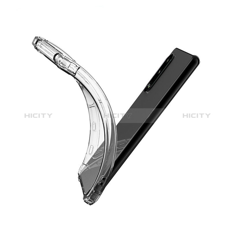 Sony Xperia 10 III Lite用極薄ソフトケース シリコンケース 耐衝撃 全面保護 クリア透明 T04 ソニー クリア