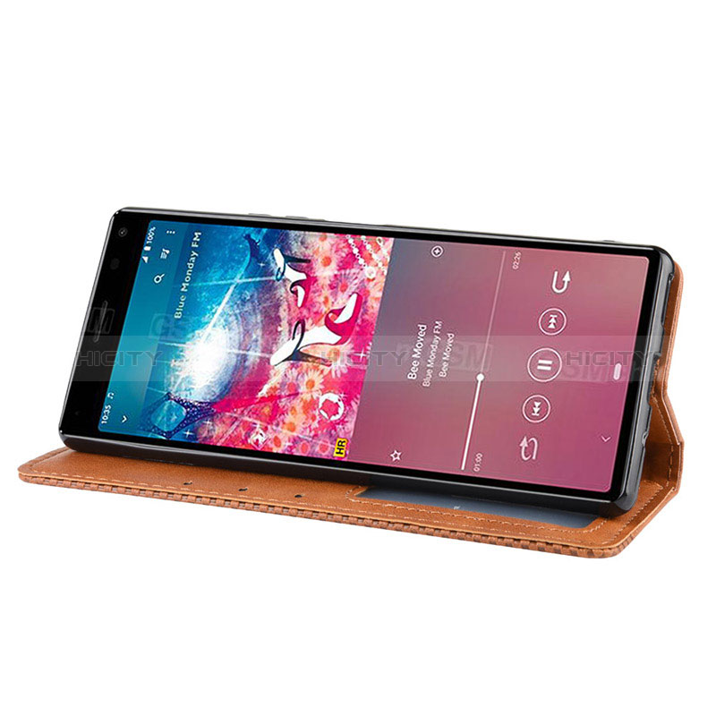 Sony Xperia 8用手帳型 レザーケース スタンド カバー BY4 ソニー 