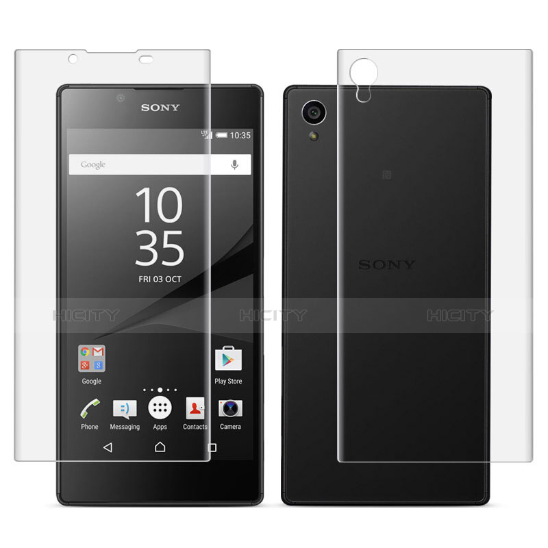 Sony Xperia L1用高光沢 液晶保護フィルム 背面保護フィルム同梱 ソニー クリア